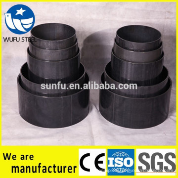 China supplier circle round shaped S235JR steel pipe sizes